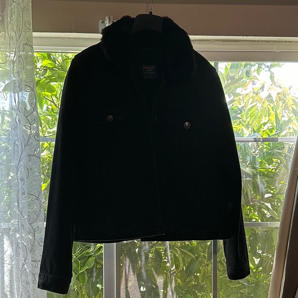 Womens Black Denim Jacket